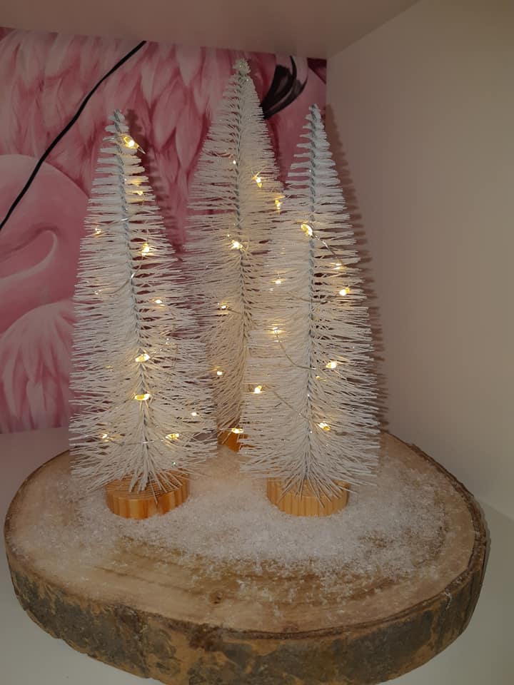 kerstboompjes wit