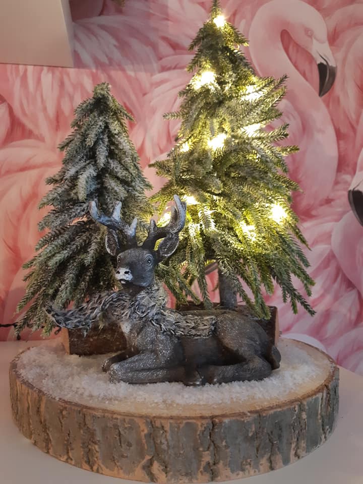 kerstdeco met hert