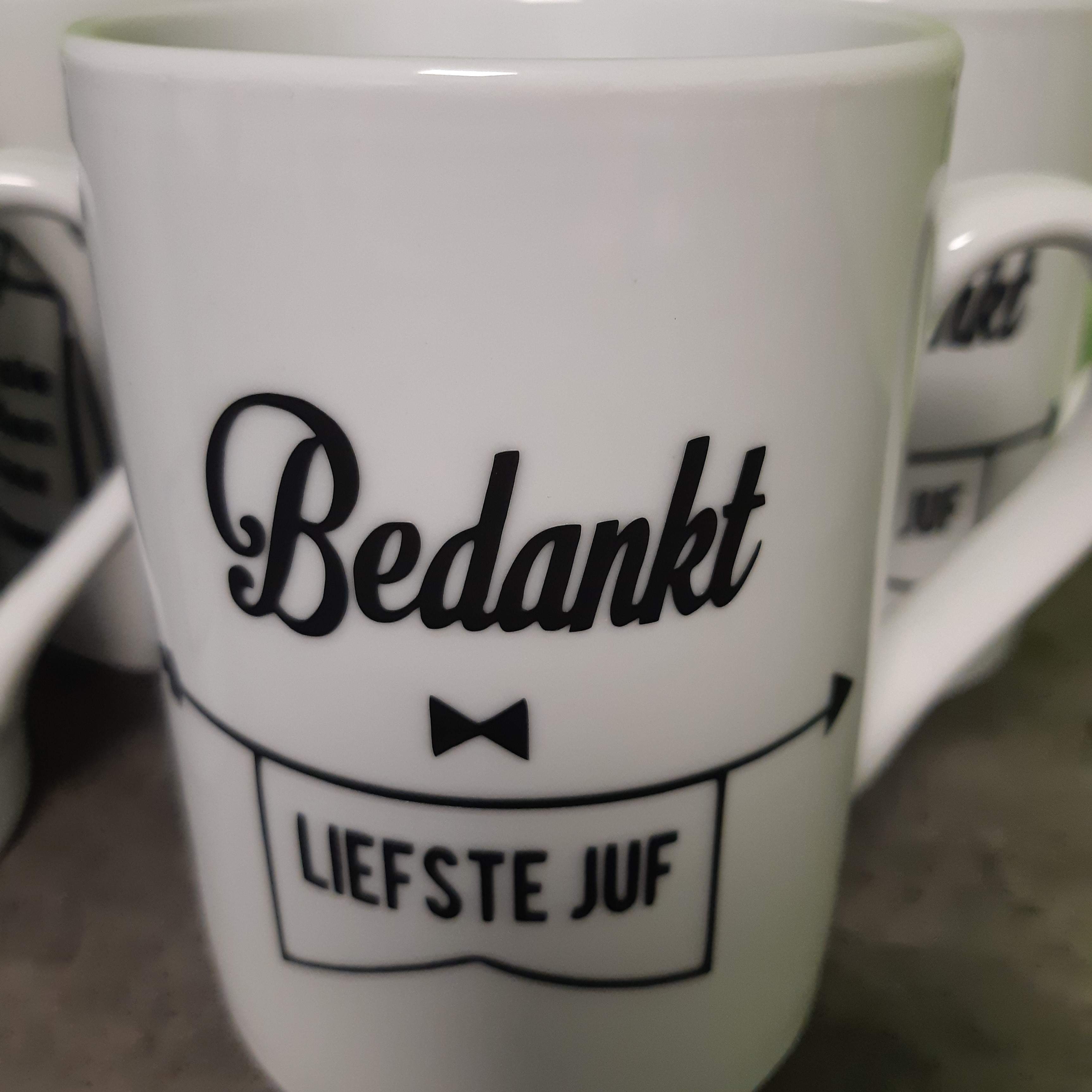 koffietas bedankt liefste juf
